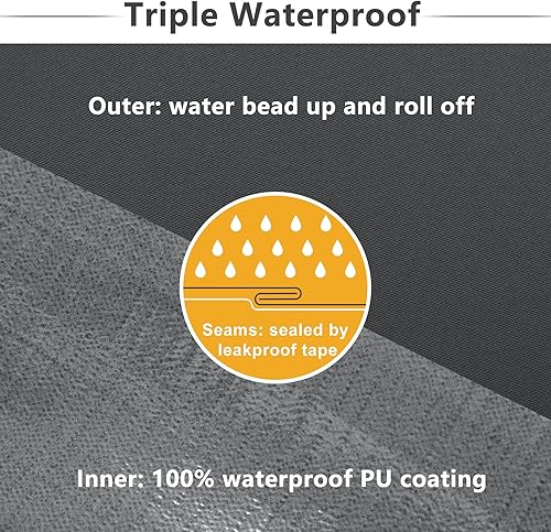 Miniatura 4 de Favoyard Cojines para sillas de patio de 24 x 24 x 4 pulgadas, impermeables, para muebles de patio, color resistente a los 3 años, para sofá de