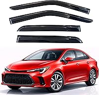 Vista 165 de KPY Moldura deflectora de viento con protección contra la lluvia compatible con GMC Terrain 2018-2023, 4 unidades, para ventana lateral, autoadhesiva