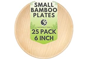 Palm Leaf Plates - Round Disposable Eco-friendly Dessert Appetizer Plates