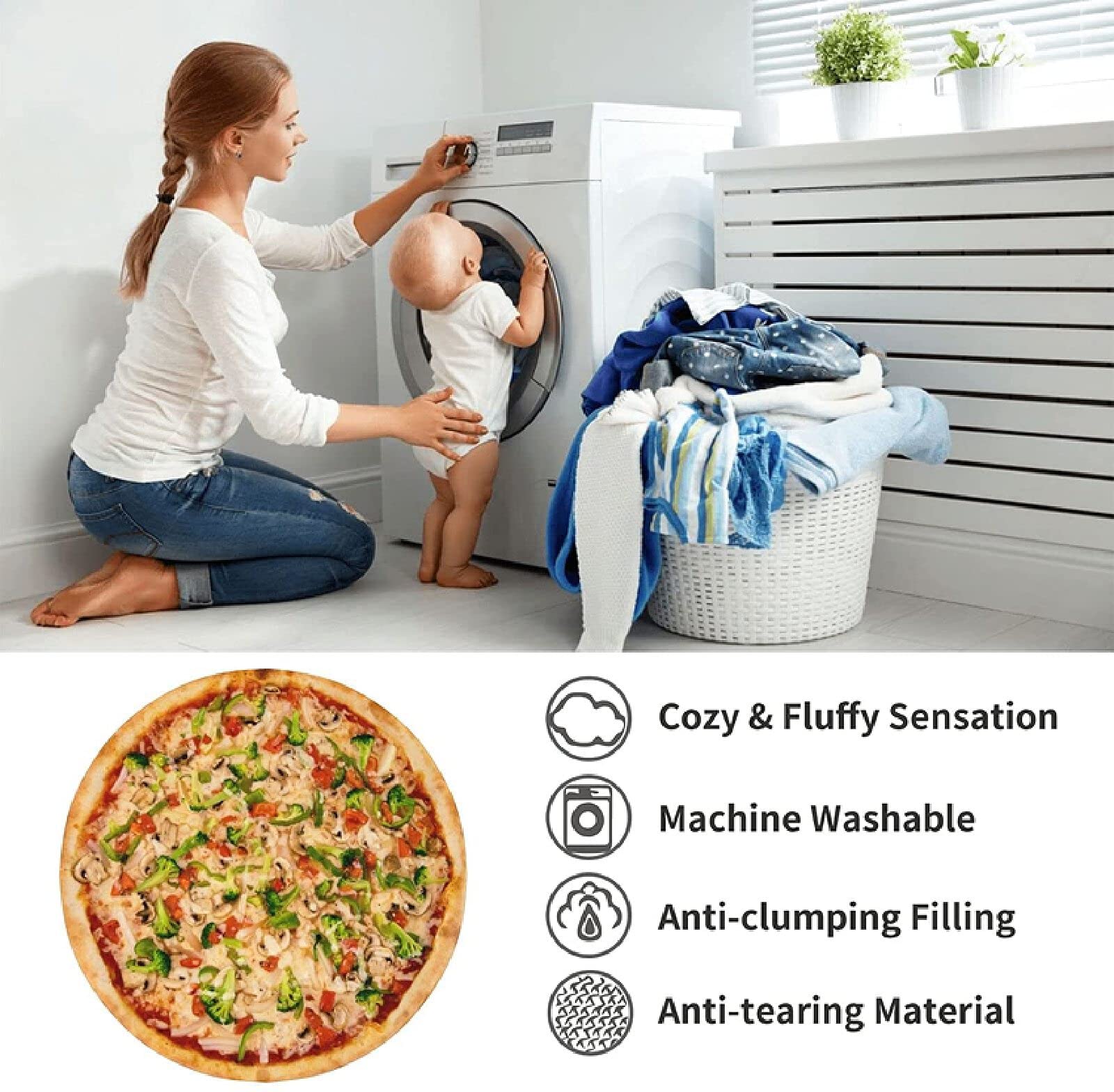 Coperta Burrito Tortilla 180cm - Doppia Faccia, Flanella Morbida, Design Realistico, Per Divano, Letto, Regalo - Foto 7