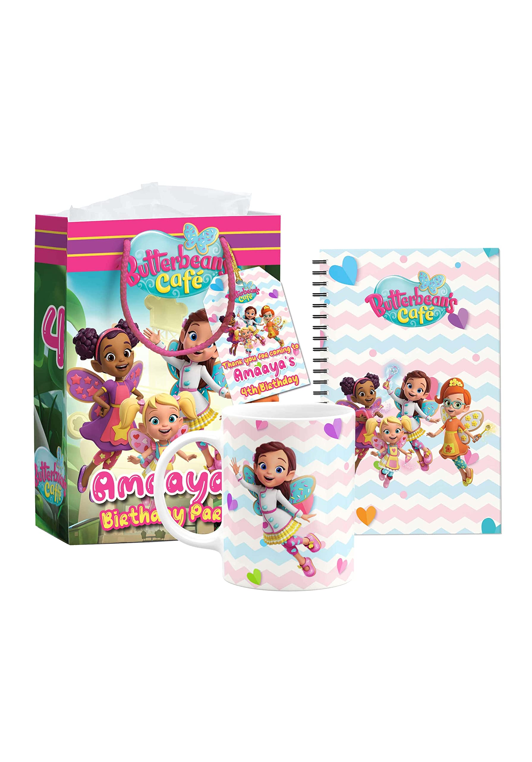4 in 1 Butterbeans Cafe Theme Gift combo for kids Return gifts party | Doll theme party favors|giveaways-image-22