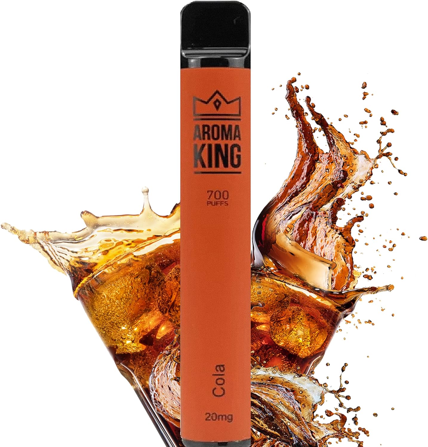 Aroma King/AK Shisha electrónica desechable, Cola, sin nicotina, cigarrillo electrónico CA. 700 caladas (Cola)