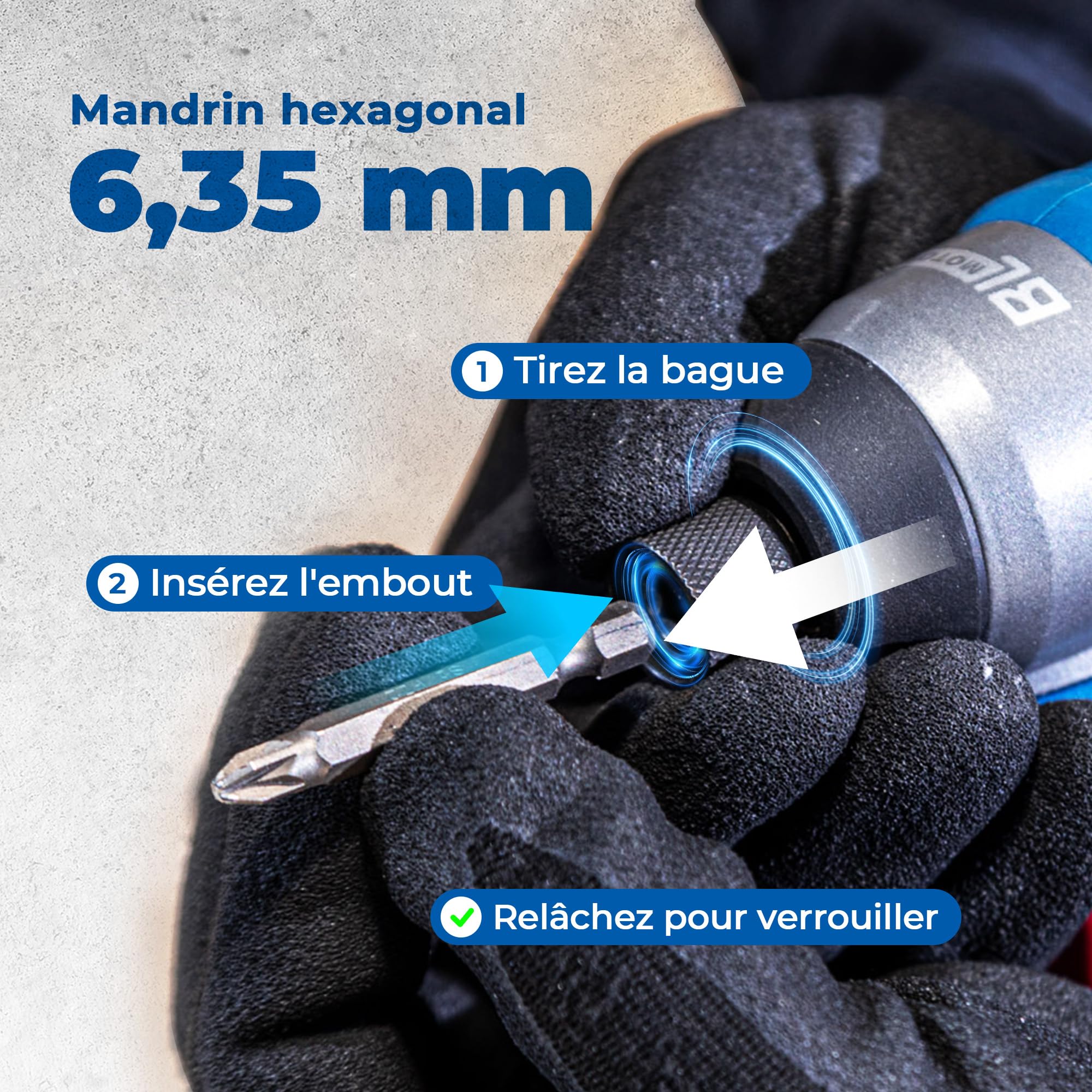 Dong Cheng Visseuse à Chocs sans Fil Brushless 20V, 165Nm, Démarrage Progressif & Mode Autoforeur, 3 Vitesses, 2x 2.0 Ah Batterie + Chargeur, LED, Set d'Embouts + Douilles, pour Bois, Métal, Bricolage