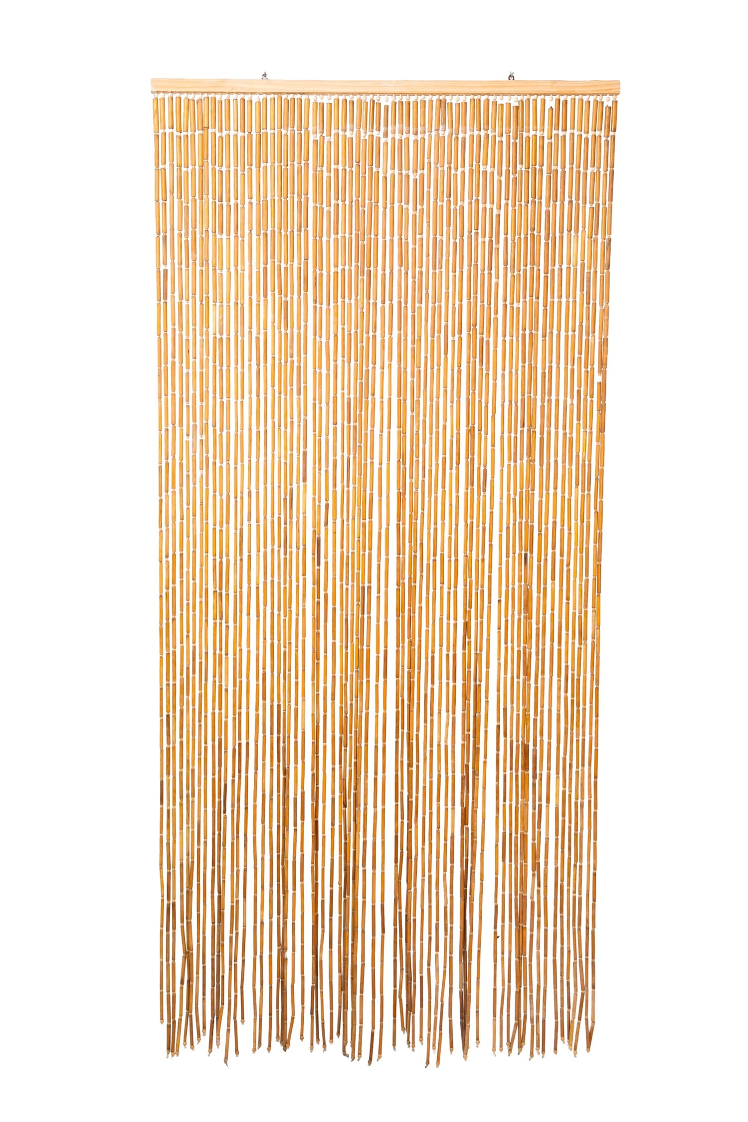 TACHILC Wood and Bamboo Beaded Curtain, Bamboo Beaded Curtain for Doorway 35....