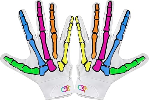 Glorious Traders - Guantes de fútbol americano, guantes de fútbol para adultos y jóvenes, para hombres y mujeres, guantes de fútbol universitario