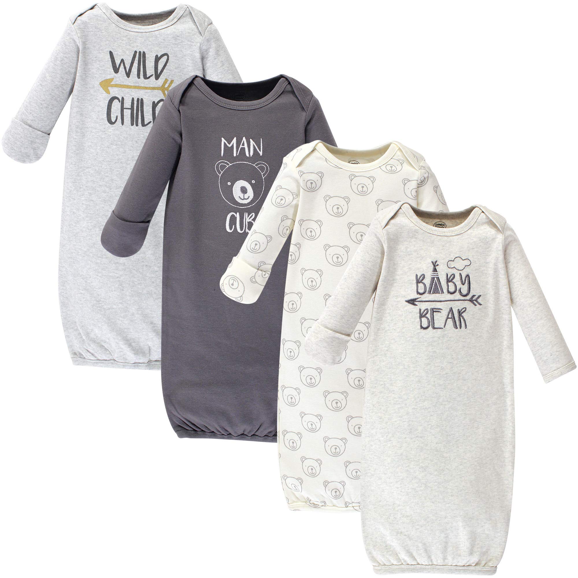 Luvable Friends Baby Cotton Gowns