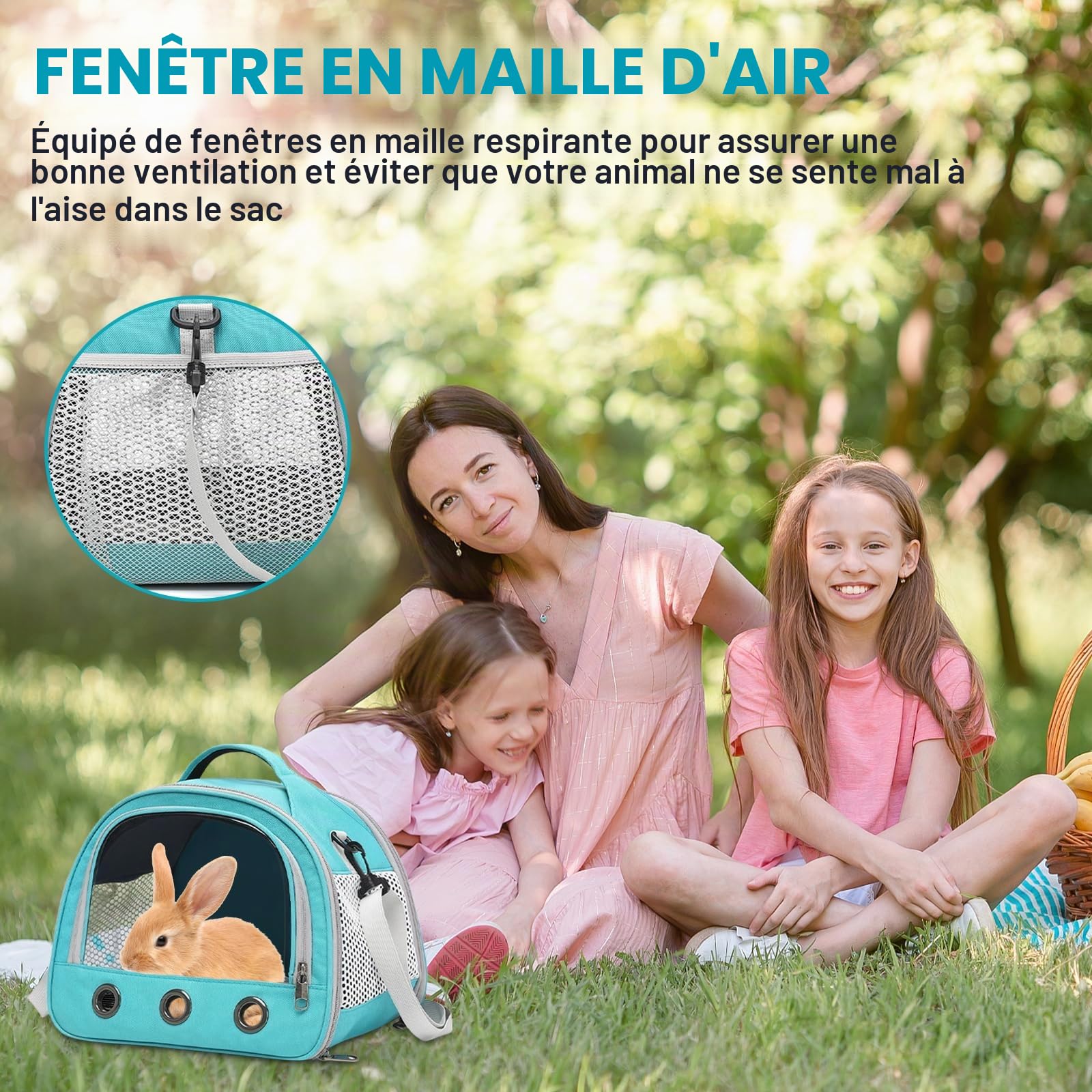 Sac Transport Chat Chien avec Matelas, Sac De Transport pour Chat Chien, Sac De Transport Chats, Sac De Transport pour Petit Chats, pour Petit Chiens, 30 * 27 * 21CM