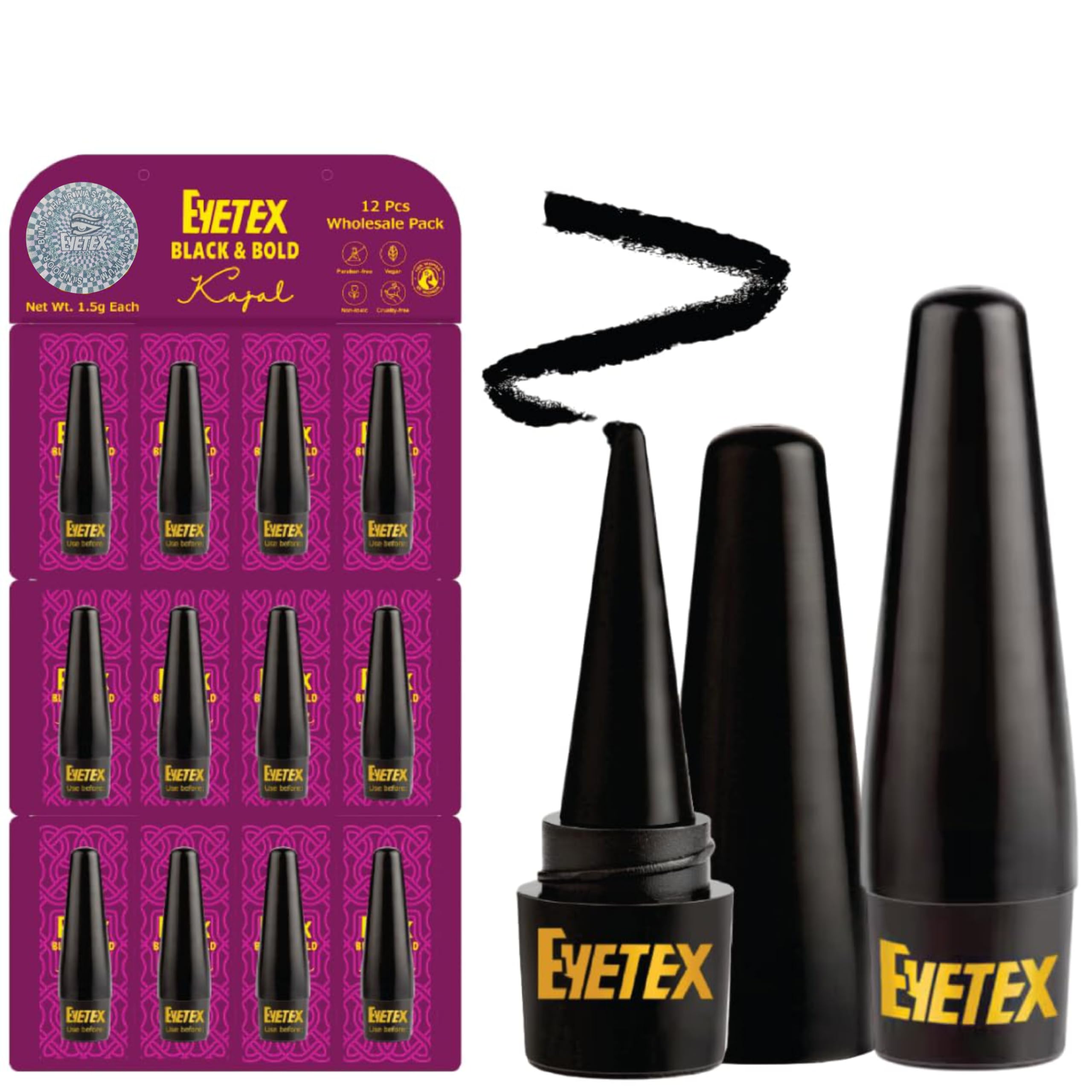 eyetex pallavi Eyetex Black and Bold kajal Eyetex kajal stick Matte Finish Kajal-picture-40