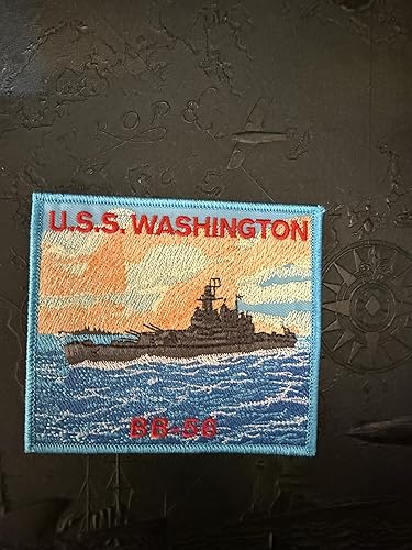 Miniatura 2 de Parche USS Washington BB-56 – Respaldo de plástico