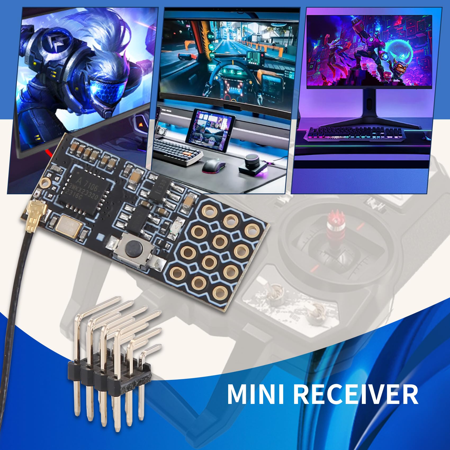 FS2A 4CH AFHDS 2A Mini RéCepteur Compatible Sortie PWM pour I6 I6X I6S ÉMetteur