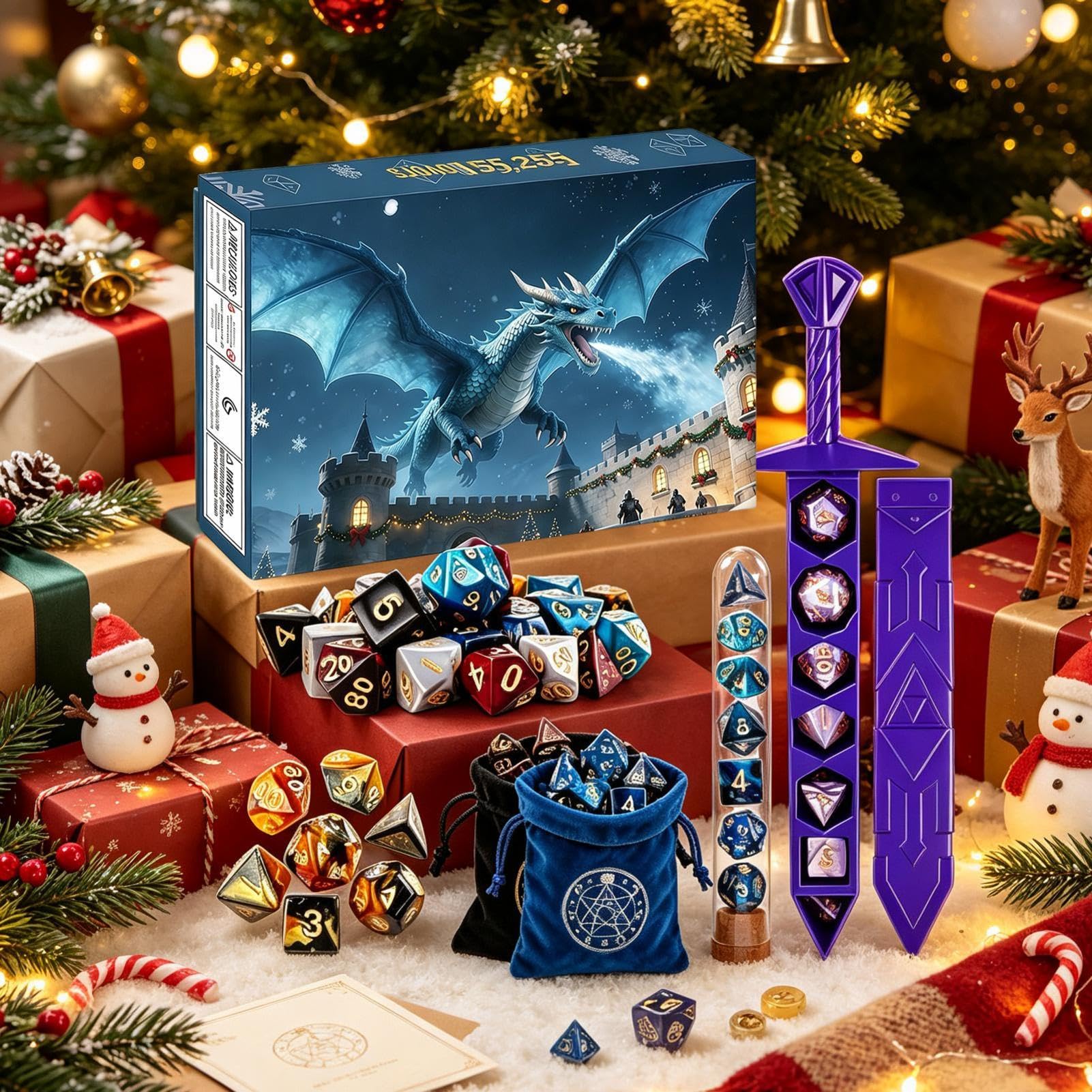 de rôle de Noël 2026 - Calendrier de l'Avent - de dés