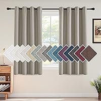 Vista 24 de H.VERSAILTEX Cortina de lino para oscurecer la habitación para dormitorio/sala de estar, cortinas opacas extra anchas de 100 x 84 pulgadas