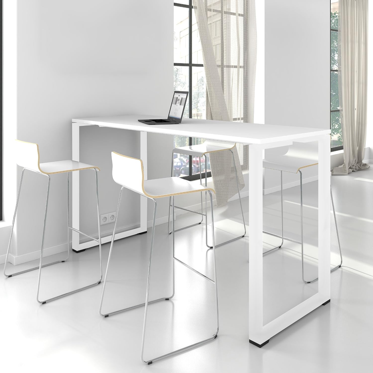 VCM. Bartisch | Tresen | Stehtisch | Hoher Tisch | Bartresen Tisch - Xona 110x50 Cm