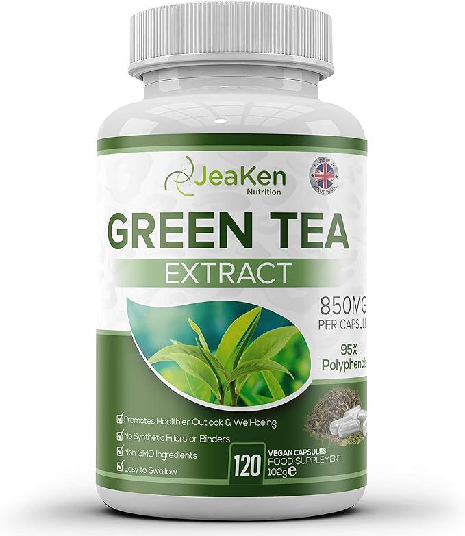JeaKen Green Tea Capsules Contains 95 polyphenol Green Tea Extract