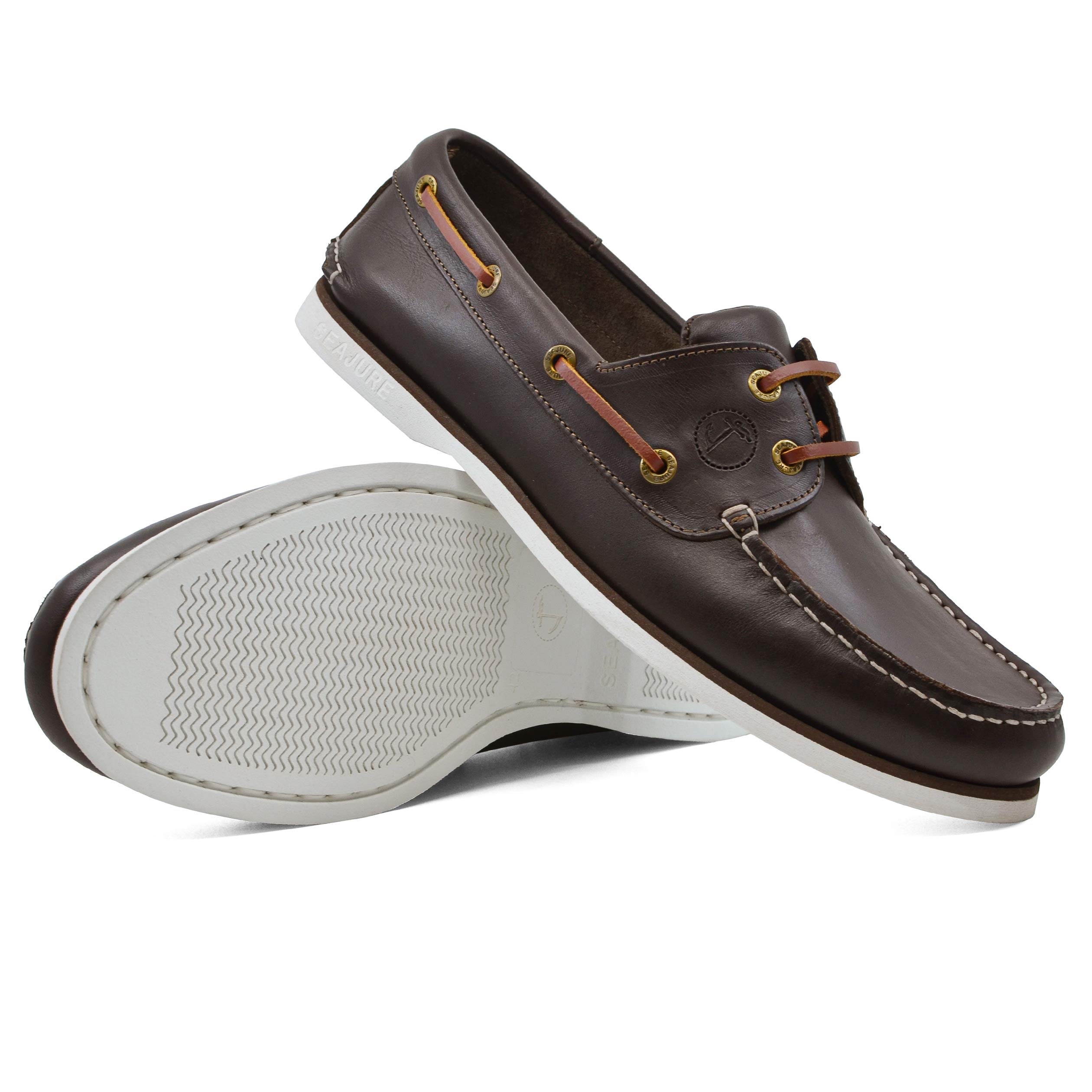 Seajure Damen Bootsschuhe Forvie Dunkelbraunes Leder