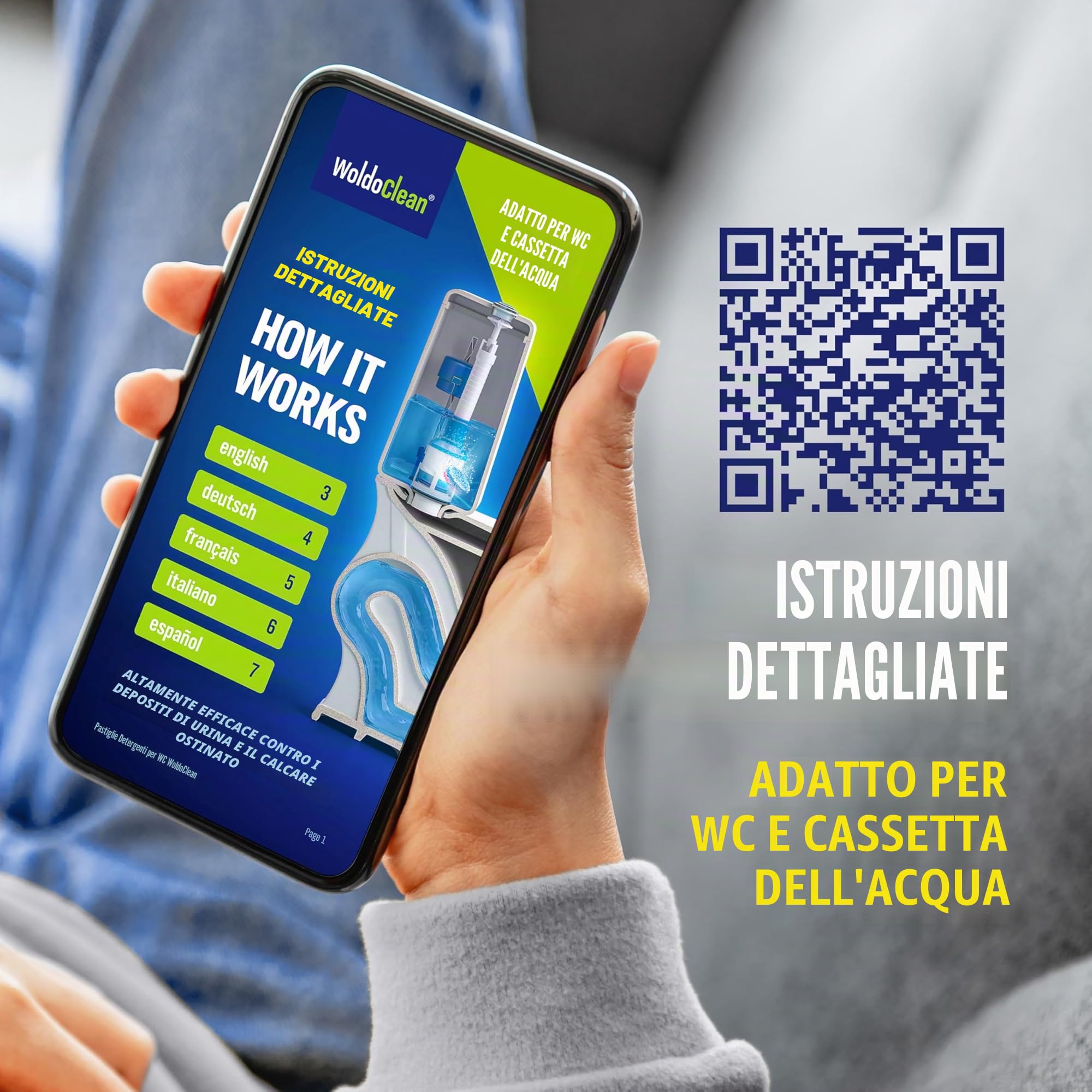 Schede per WC a 3 fasi, formula di eucalipto, fresca, 35 pastiglie