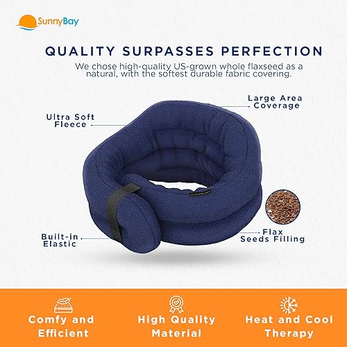 Miniatura 7 de SunnyBay Envoltura de cuello en forma de C con manos libres Regular Azul marino