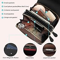 Vista 4 de TANTOMI Small Crossbody Bag for Women Vegan Leather Cell Phone Purse Crossbody Wallet with Adjustable Strap