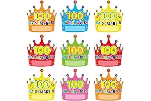 Fancy Land 100th Day Crowns for Class Celebrations