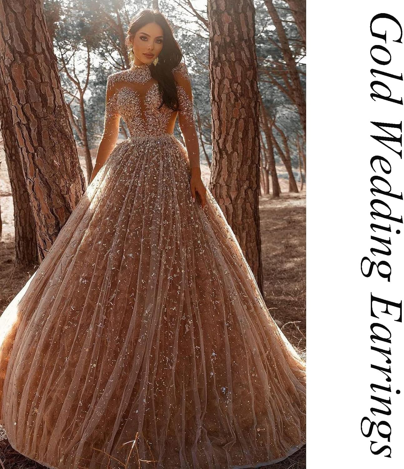 Fashion Rhinestone Crystal Wedding Earrings for Women Bridal Bridesmaid Long Leaf Chandelier Teardrop Dangle Earrings Jewelry - Image 4