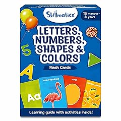 Skillmatics Thick Flash Cards for Toddlers - Letters, Numbers, Shapes & Colors, Montessori Toys, Preschool Learning Activities, Learning Aids, Gifts for Kids Ages 1, 2, 3, 4 Years
