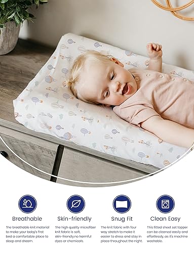 Miniatura 6 de TotAha Fundas elásticas de alta calidad para cambiador, bohemias, suaves como la mantequilla, fundas para cambiadores de pañales para niñas y niños,