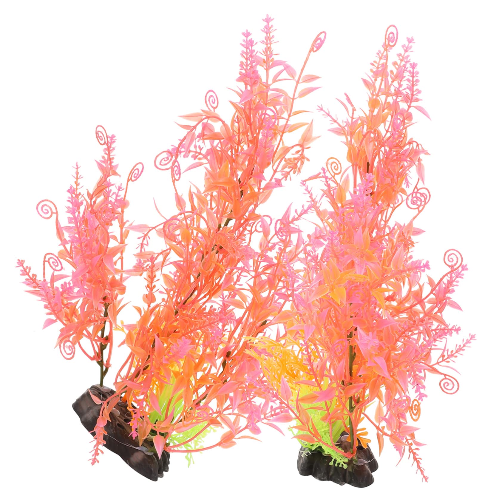 BESPORTBLE 10stücke Künstliche Pflanzen Für Aquarien Wasserpflanzen-Dekoration Mit Stabilem Sockel Für Fischbecken Und Terrarien Und Lebensecht Gestaltet