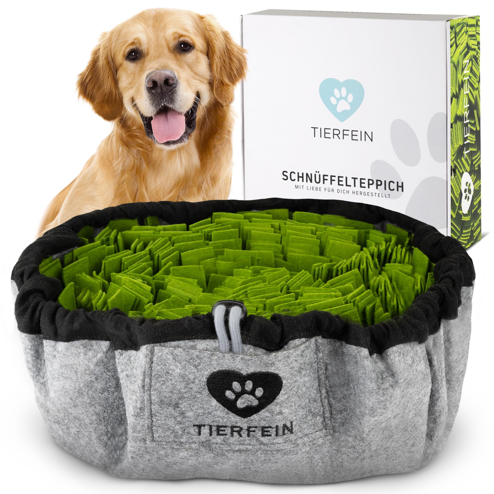 Tierfein Schnüffelteppich Hund – Intelligentes Hundespielzeug