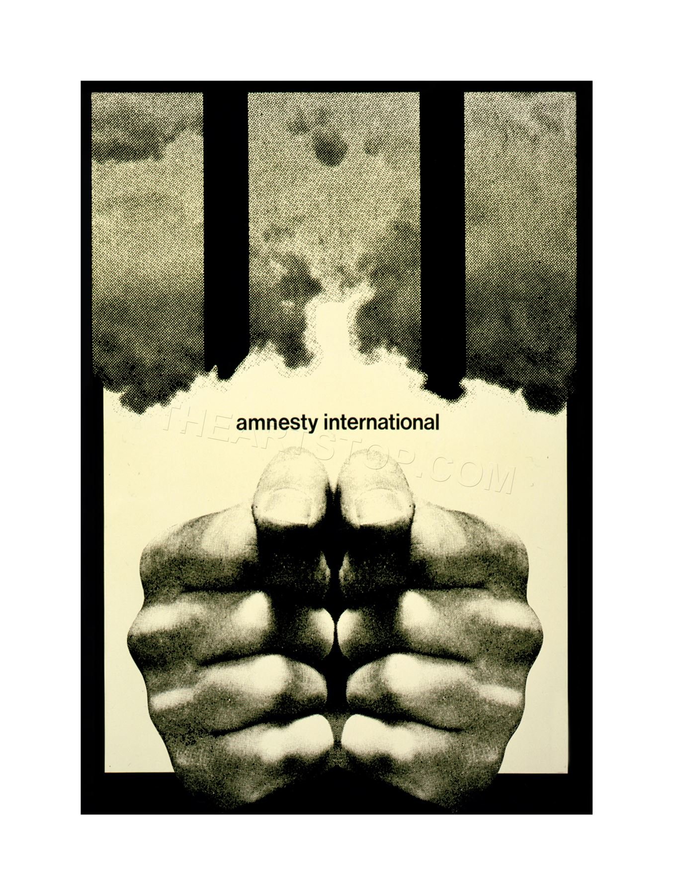 Wee Blue CooAd Charity Amnesty International Prison Bars Wall Art Print