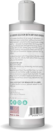 Miniatura 3 de Paquete de 2 soluciones de humidor y humidificador combinado, (16 onzas por botella) propilenglicol y humidificador para humidores medianos y