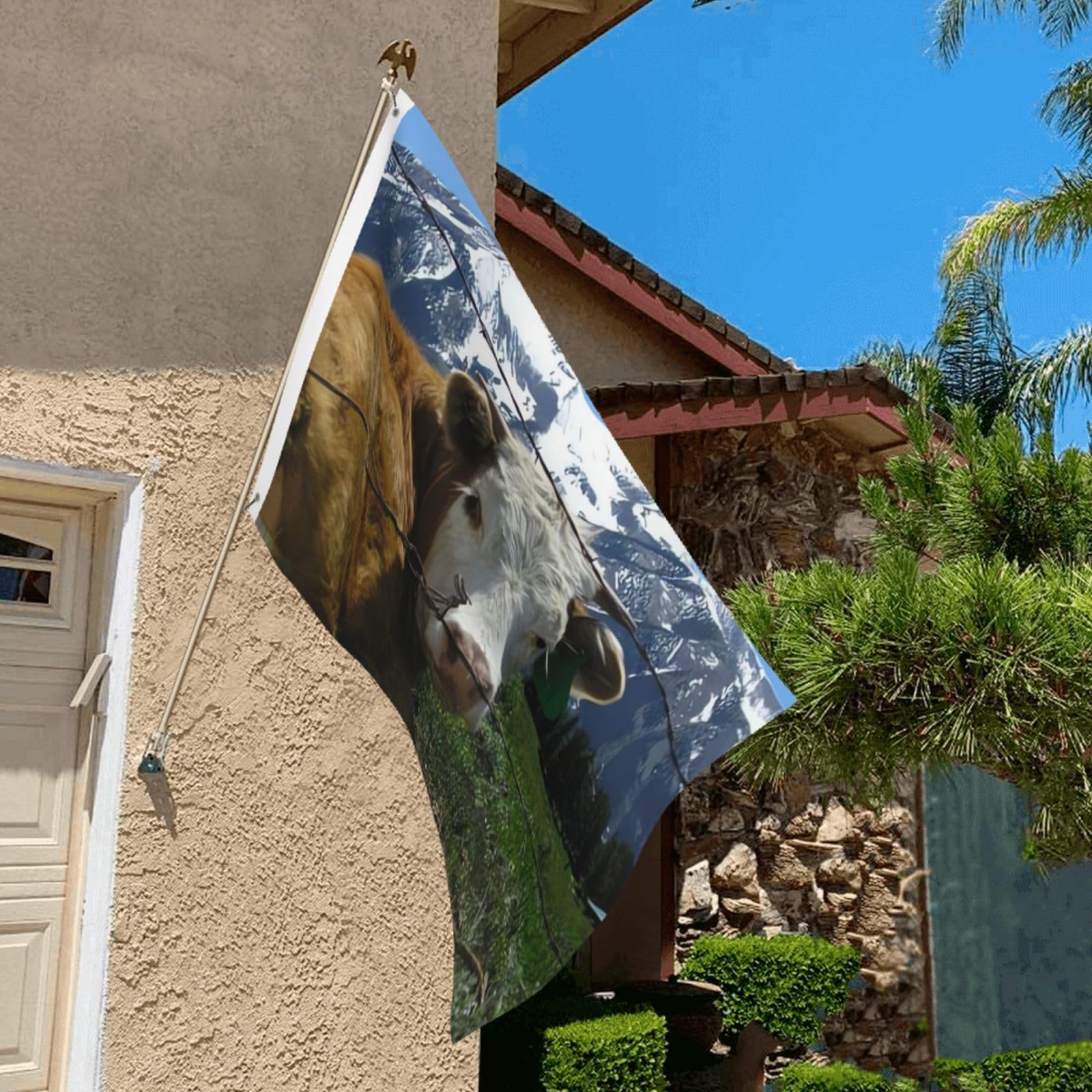 Bandiera con cavallo pony animale 3x5 Ft all'aperto bandiere da giardino a doppia faccia bandiere da giardino benvenuto bandiere banner decorazione per cortile portico prato