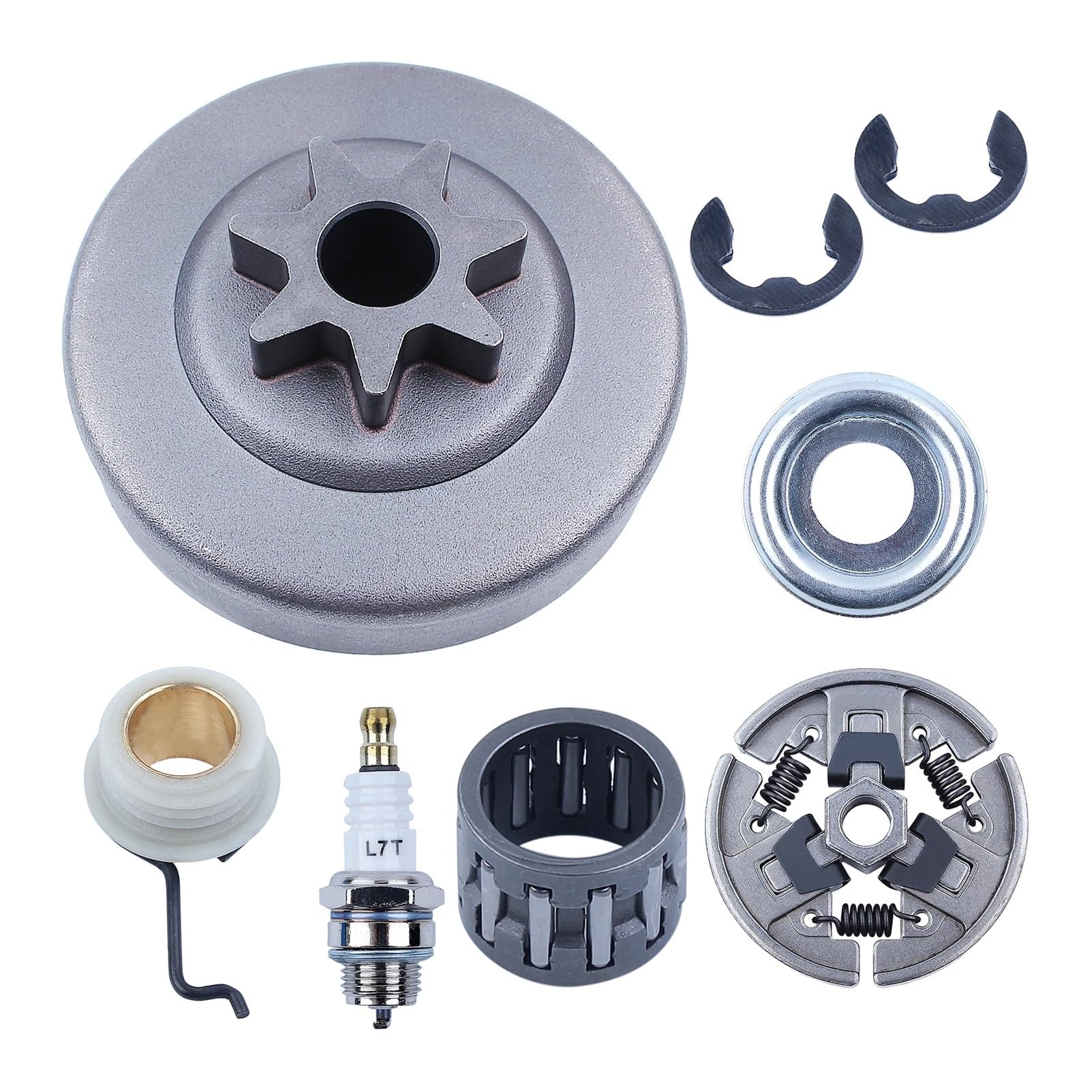 Motosierra 3/8 "7T piñón Embrague rodamiento de Agujas for MS390 MS290 MS310 029 039 Engranaje de Gusano 1125 640 2000