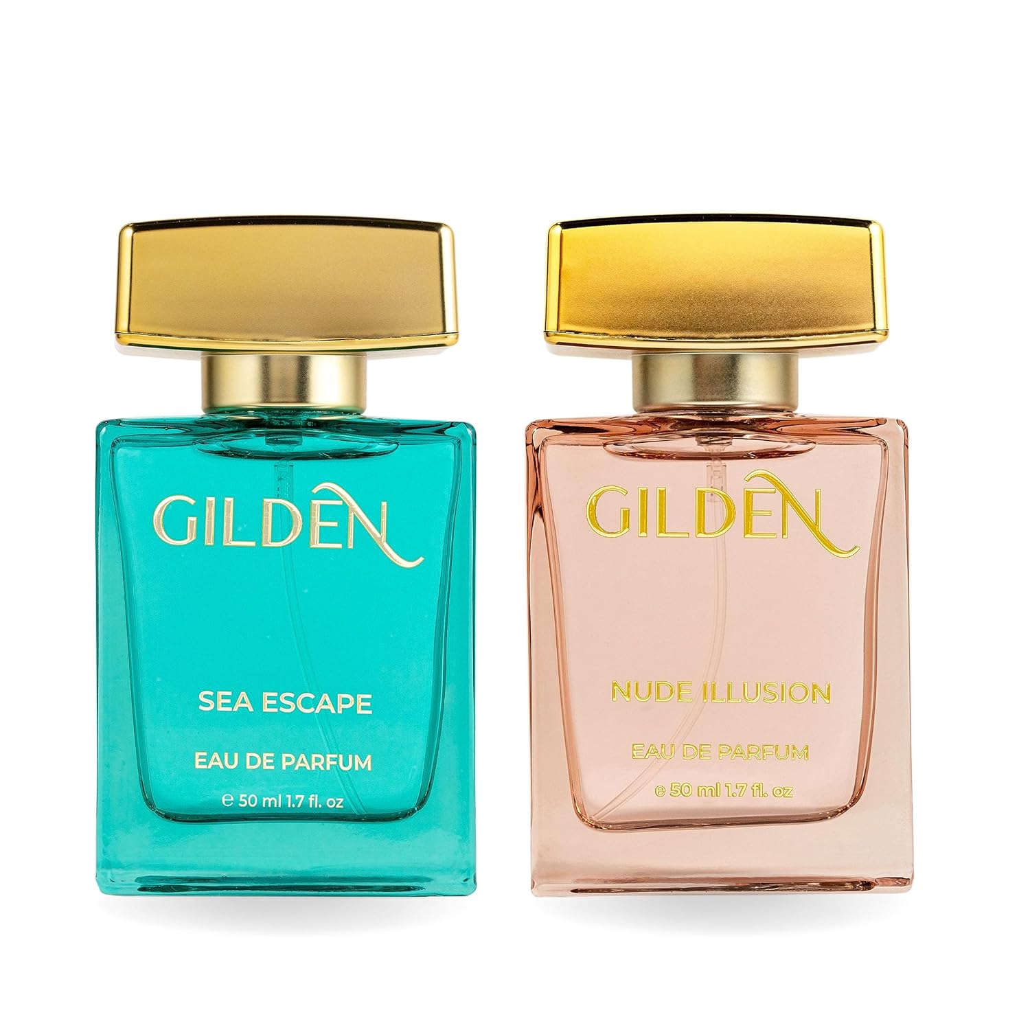 Gilden Combo Pack of Women’s Perfume | Luxury Scent for Office wear, Party, Daily Use | Combo of Sea Esacpe & Nude Illusion, 50ml each