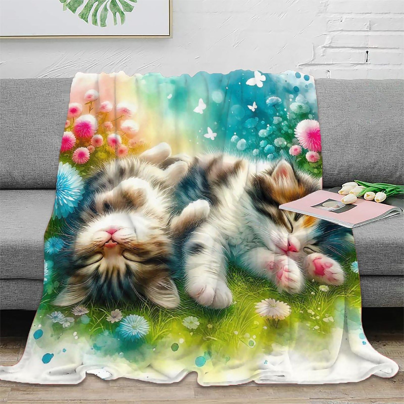 Couverture en peluche plaid chaud microfibre lit canapé 180x200