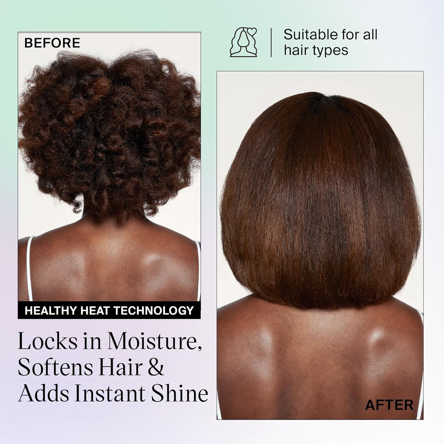 Eva NYC Healthy Heat Ceramic Styling Hair Iron, Flat Iron Hair Straightener with Far-Infrared, Hair Iron Straightener with Adjustable Heat, Straightening & Curling Tool, 1.25 Inches, Floral Frenzy