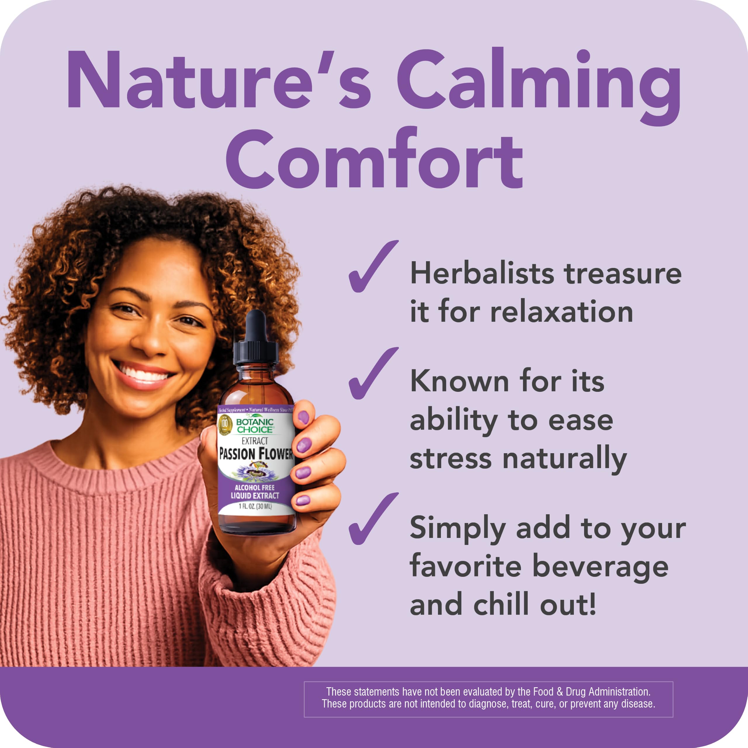 Botanic Choice Passion Flower Liquid Extract, Classic Calming Herb — Amazon image 2