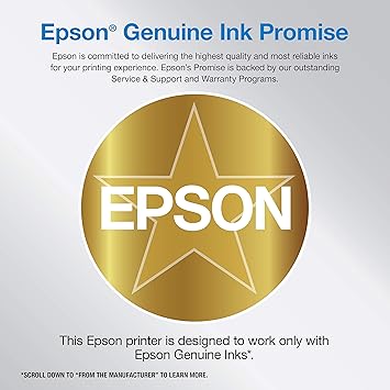 Epson Workforce Pro WF-7820 Wireless Duplex All-in-One Wide-Format Printer, Copier, Scanner, and Fax with 50 Page ADF, 250 Sheet Paper Capacity and Mobile Printing, Black