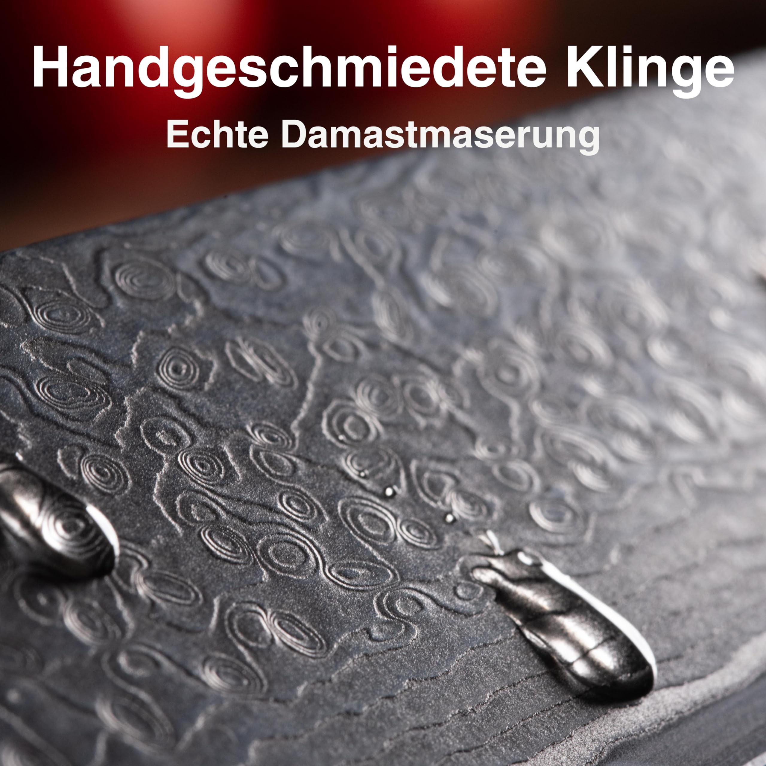 Santoku Damastmesser 18cm,Profi Kochmesser aus 67 Lagen VG10 Stahl | Handgeschmiedete Klinge, Echte Damastmusterung, G-10 Griff, Japanisches Kochmesser Extrem Scharf, Test "SEHR GUT"