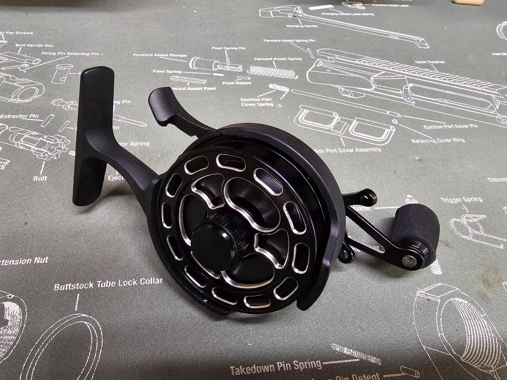 6/mo Finance ANATONO ICI Ice Fishing Reel, Inline Freespool Reel