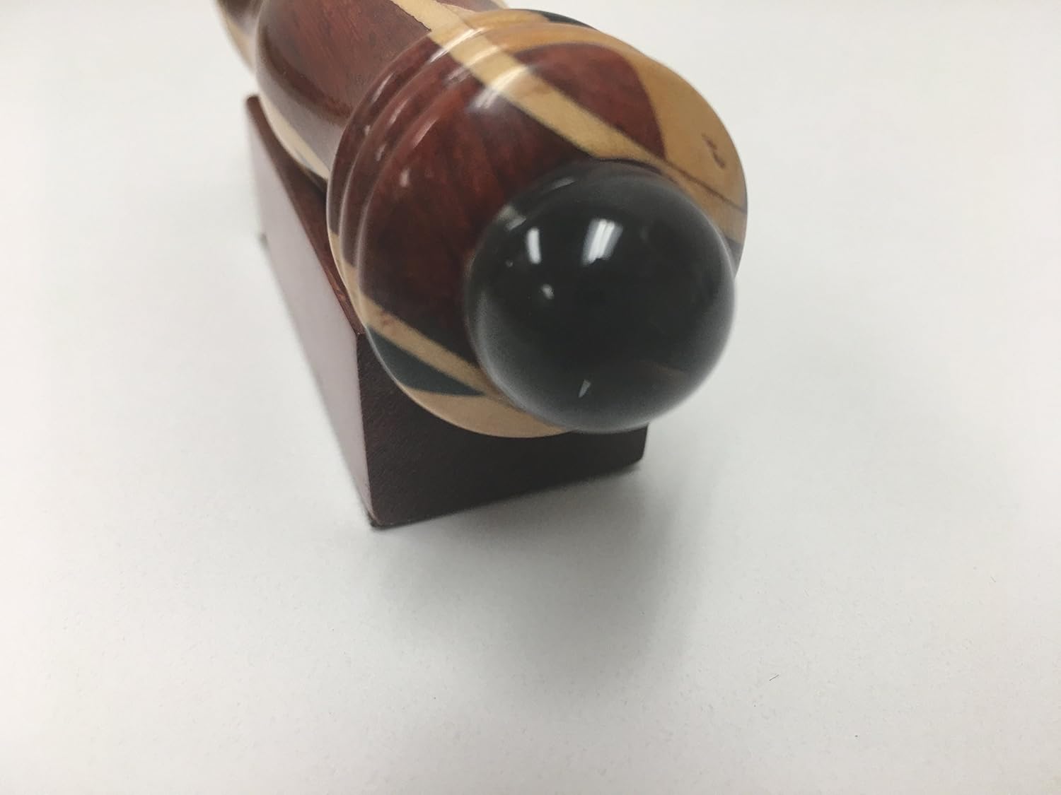 N & J Kaleidoscope Teleidoscope in Solid Padauk Wood, 41/2 inches. Inlaid Ebony, Jalneem and Padauk. Handcrafted in U S A !