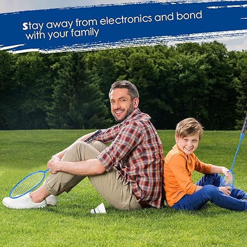 Miniatura 5 de Wettarn 12 raquetas de bádminton con 18 raquetas de bádminton de nailon, raqueta de bádminton a granel, juego de lanzadera de bádminton para