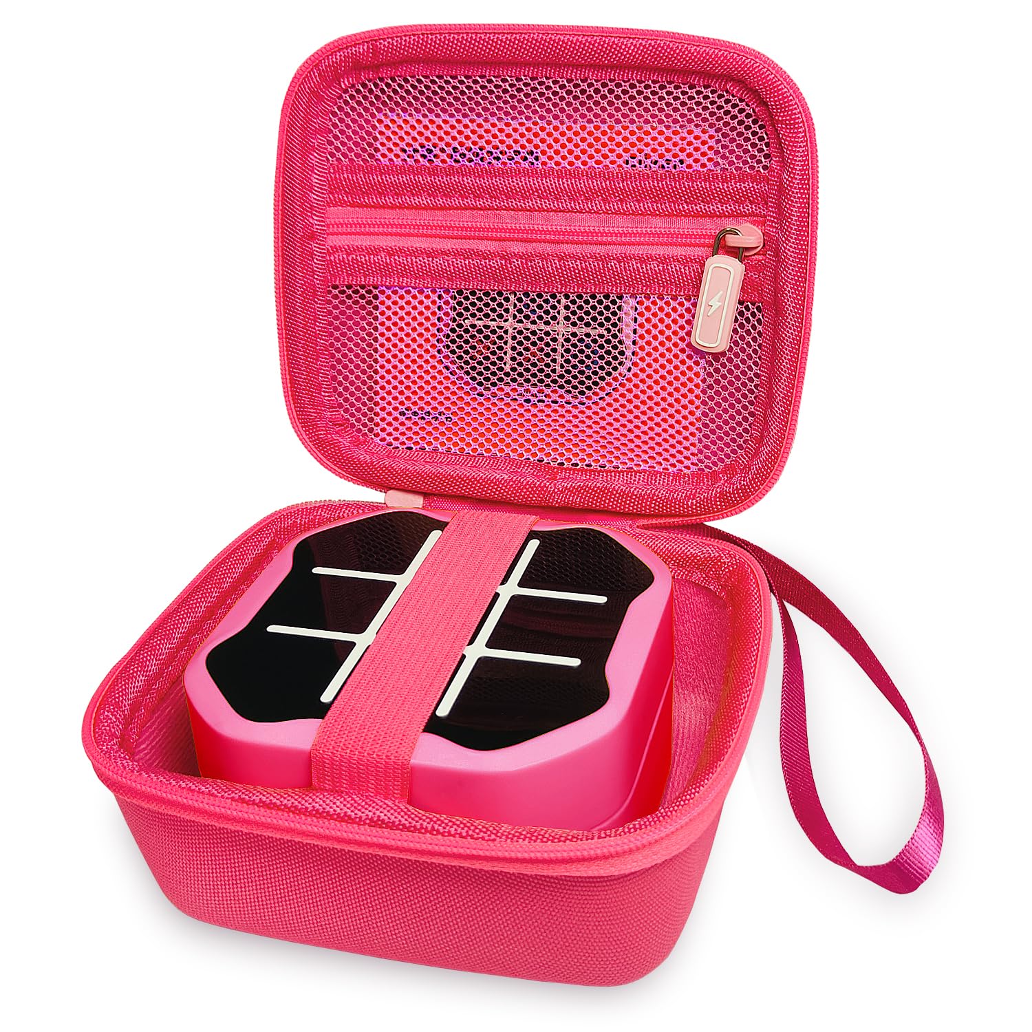 XEGIMOR Case for GiiKER Tic Tac Toe Bolt Game, Tic Tac Toe Bolt Game Strorage Box for GiiKER 3-in-1 Handheld Puzzle Game Console Accessories(Only Case) (Pink)