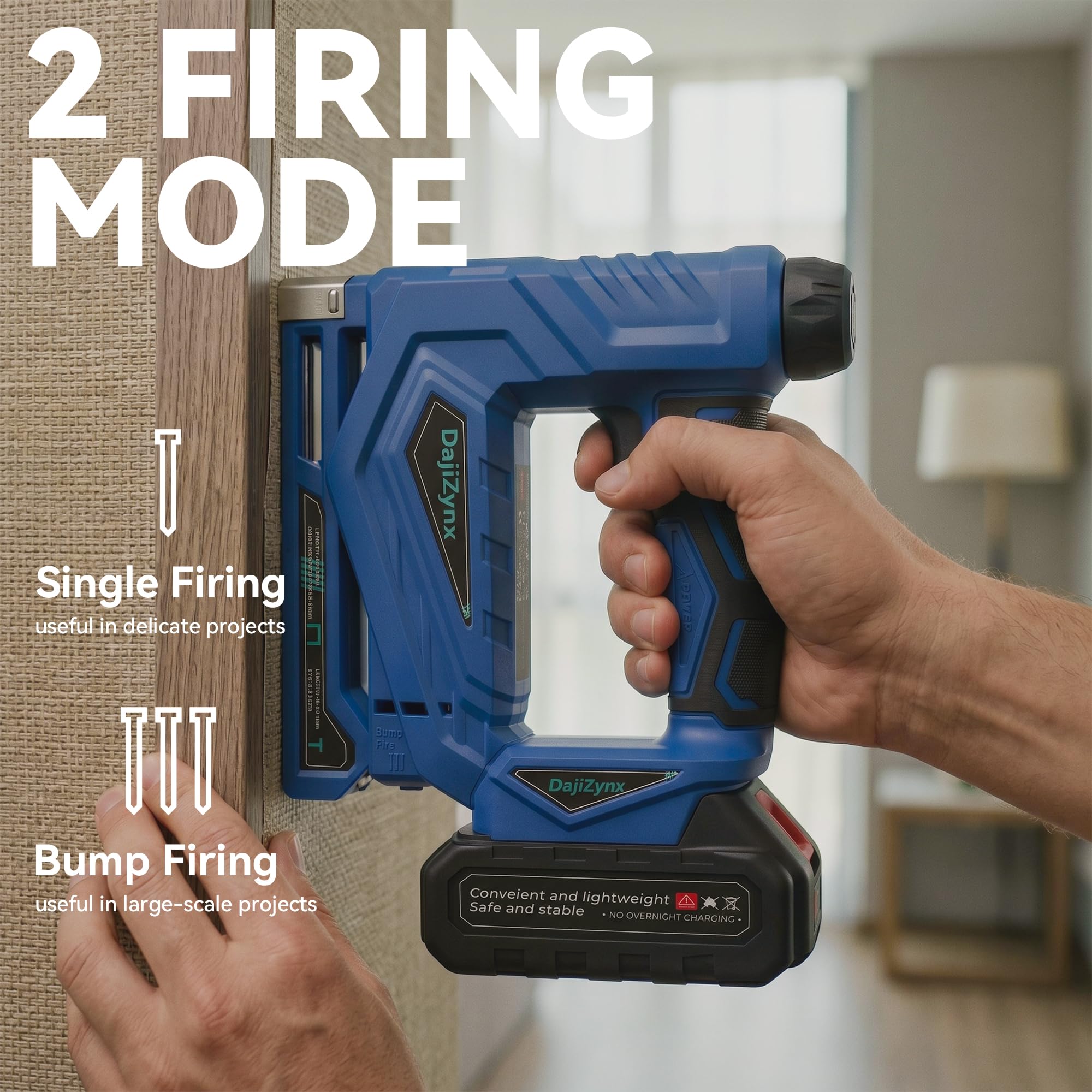 Cordless Staple Gun - 2-in-1 Nailer & Stapler -2 Cordless Staple Gun - 2-in-1 Nailer & Stapler -2