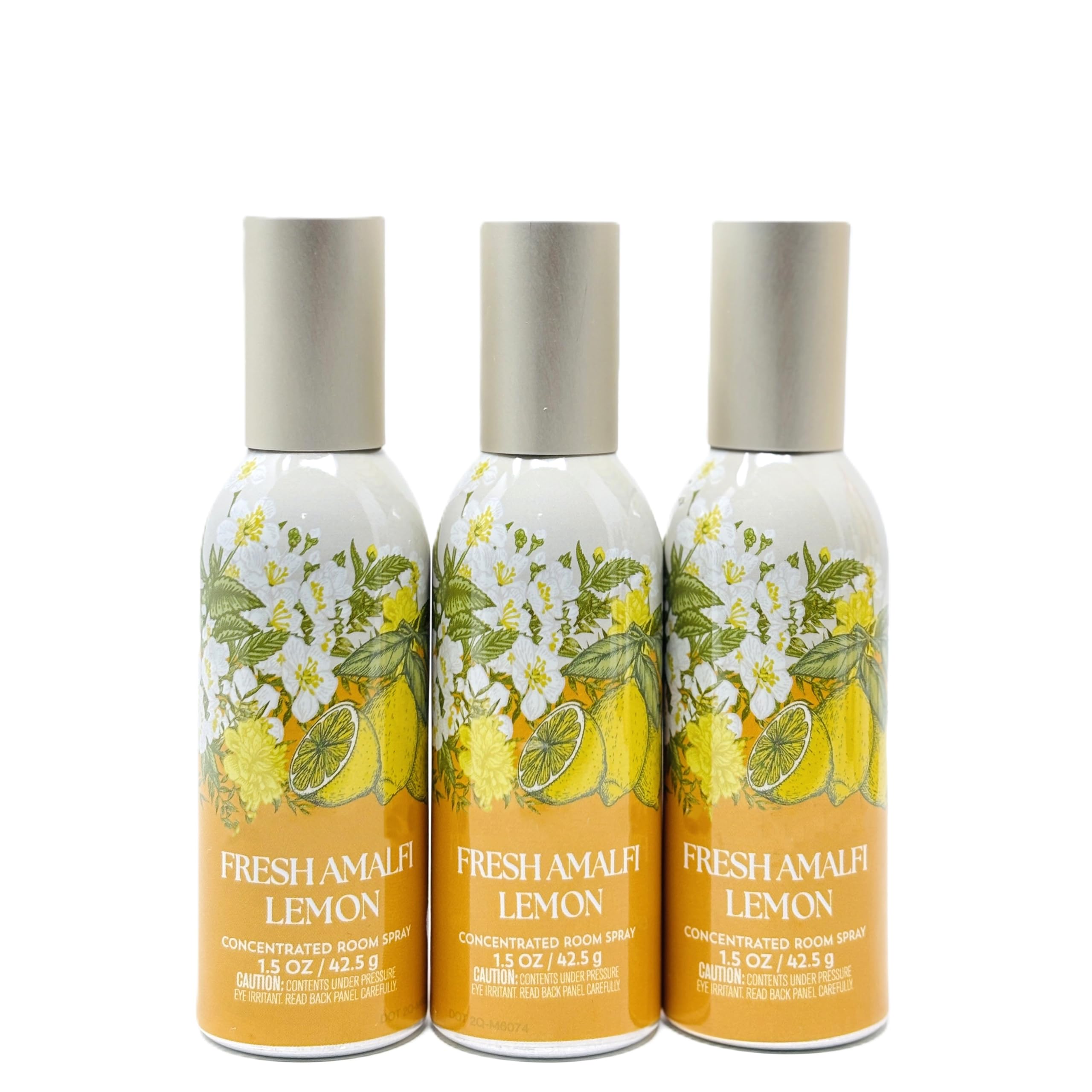 Concentrated Room Spray Bath and Body 3 Pack 1.5 oz / 42.5 g Home Fragrance Air Freshner (1.5 oz / 42.5 g (3 Pack), Fresh Amalfi Lemon)