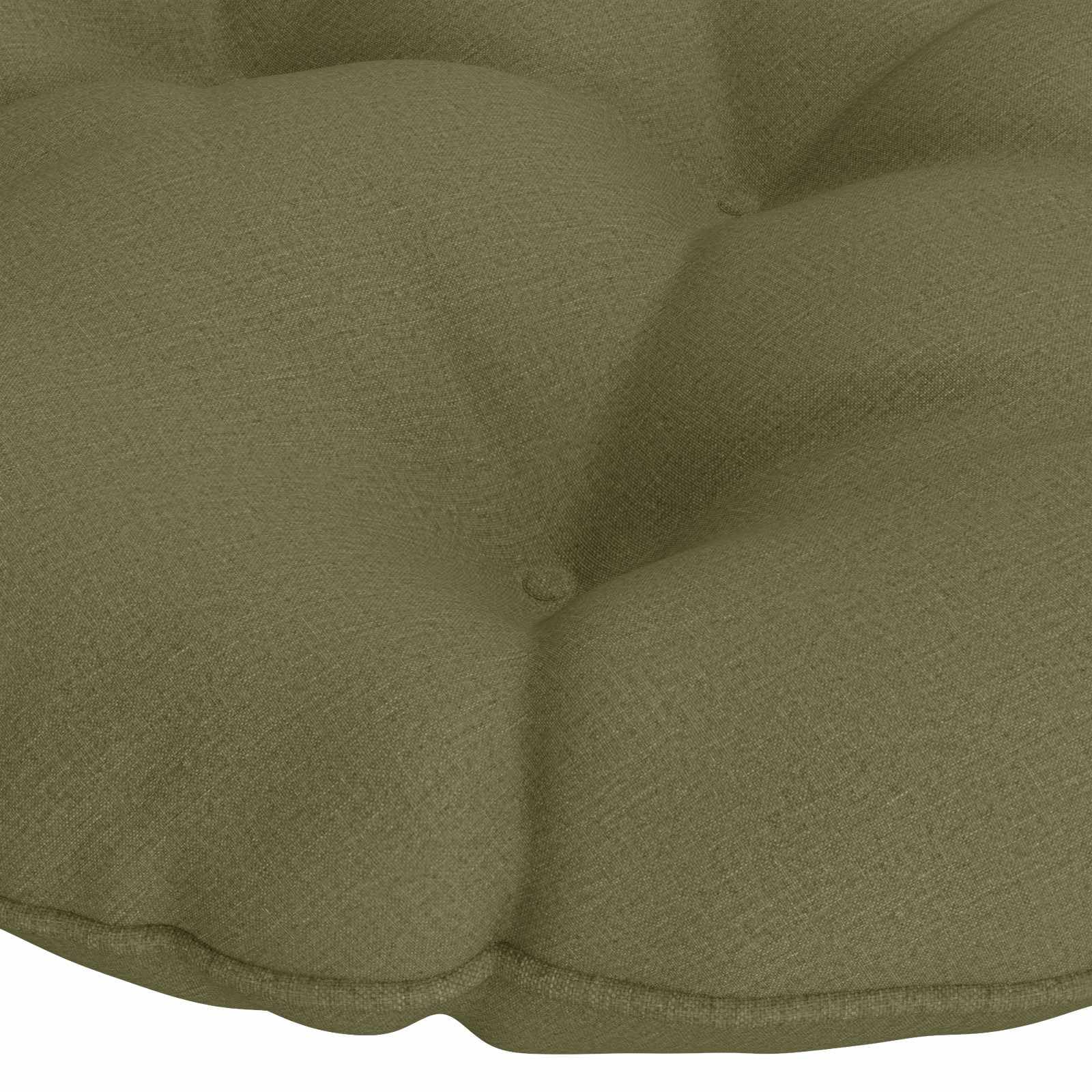 vidaXL Coussin de Chaise Papasan VIANEN 100% Polyester Vert Olive