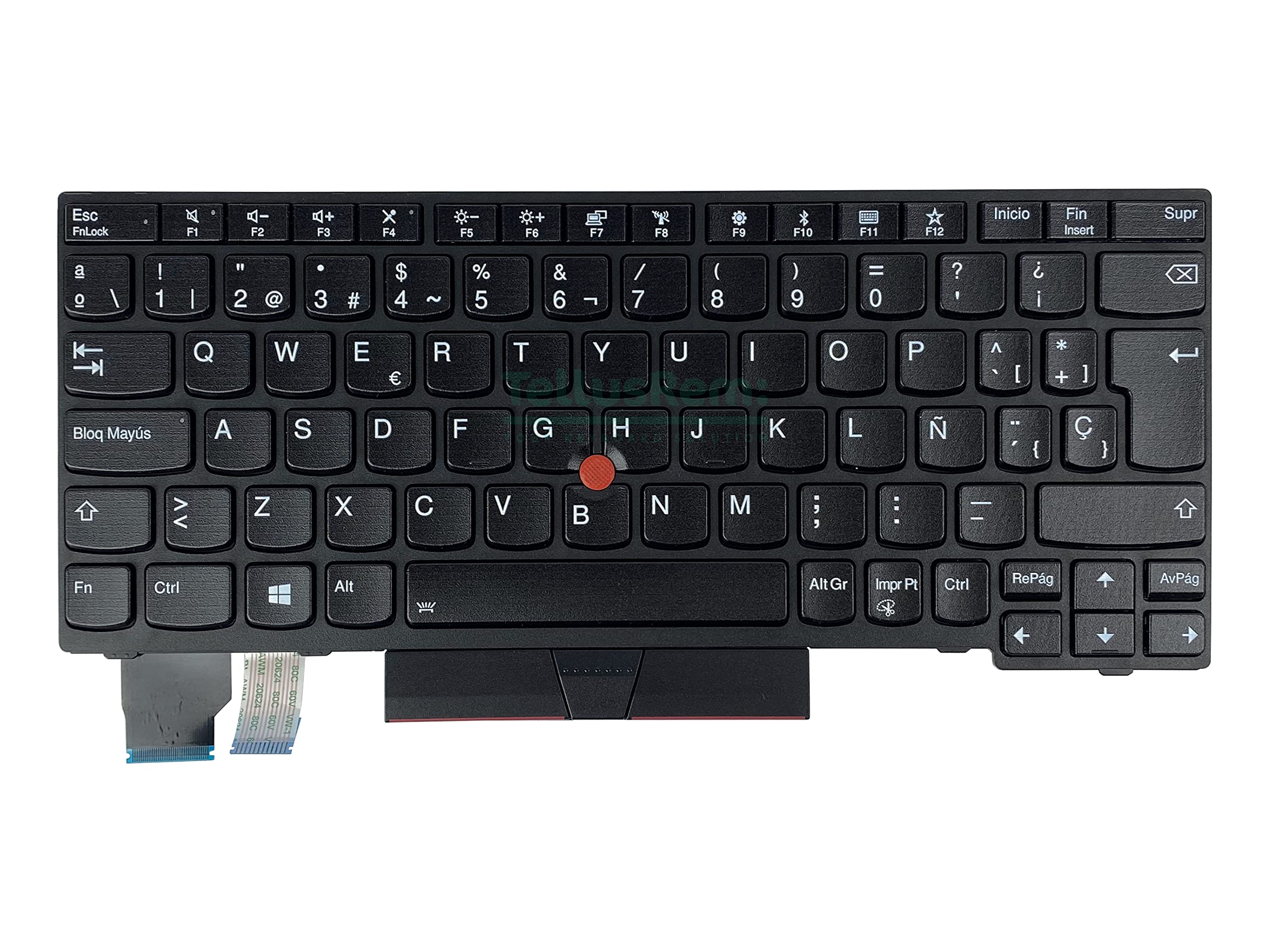 Teclado de respuesto Español retroiluminado para Lenovo Thinkpad X280 X390 X395