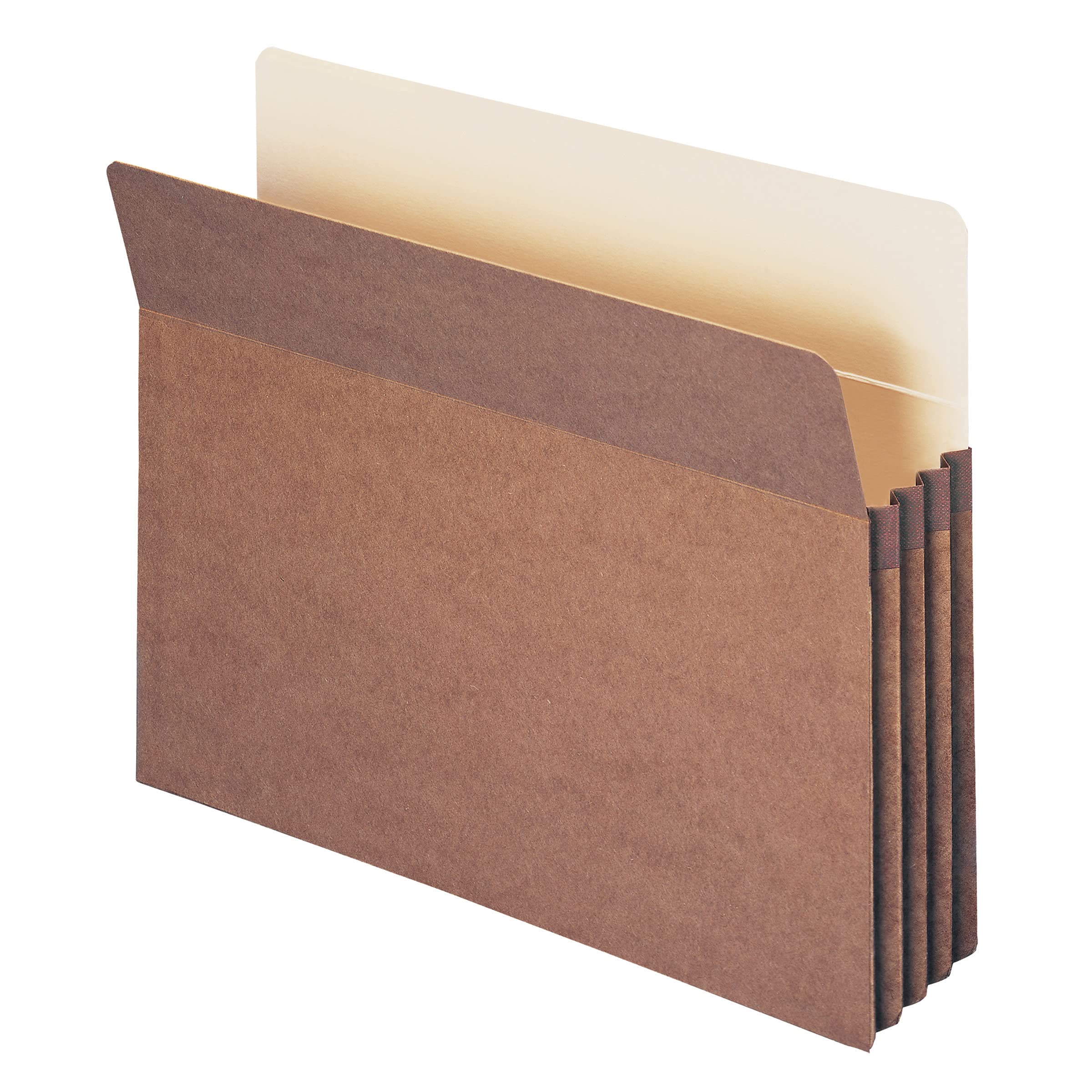Photo 1 of Smead File Pocket, Straight-Cut Tab, Guide Height, 3-1/2 Expansion, Letter Size, Redrope, 50 per Box (73805) 3 1 2 Accordion Strt Tab LTR,Box of 50
