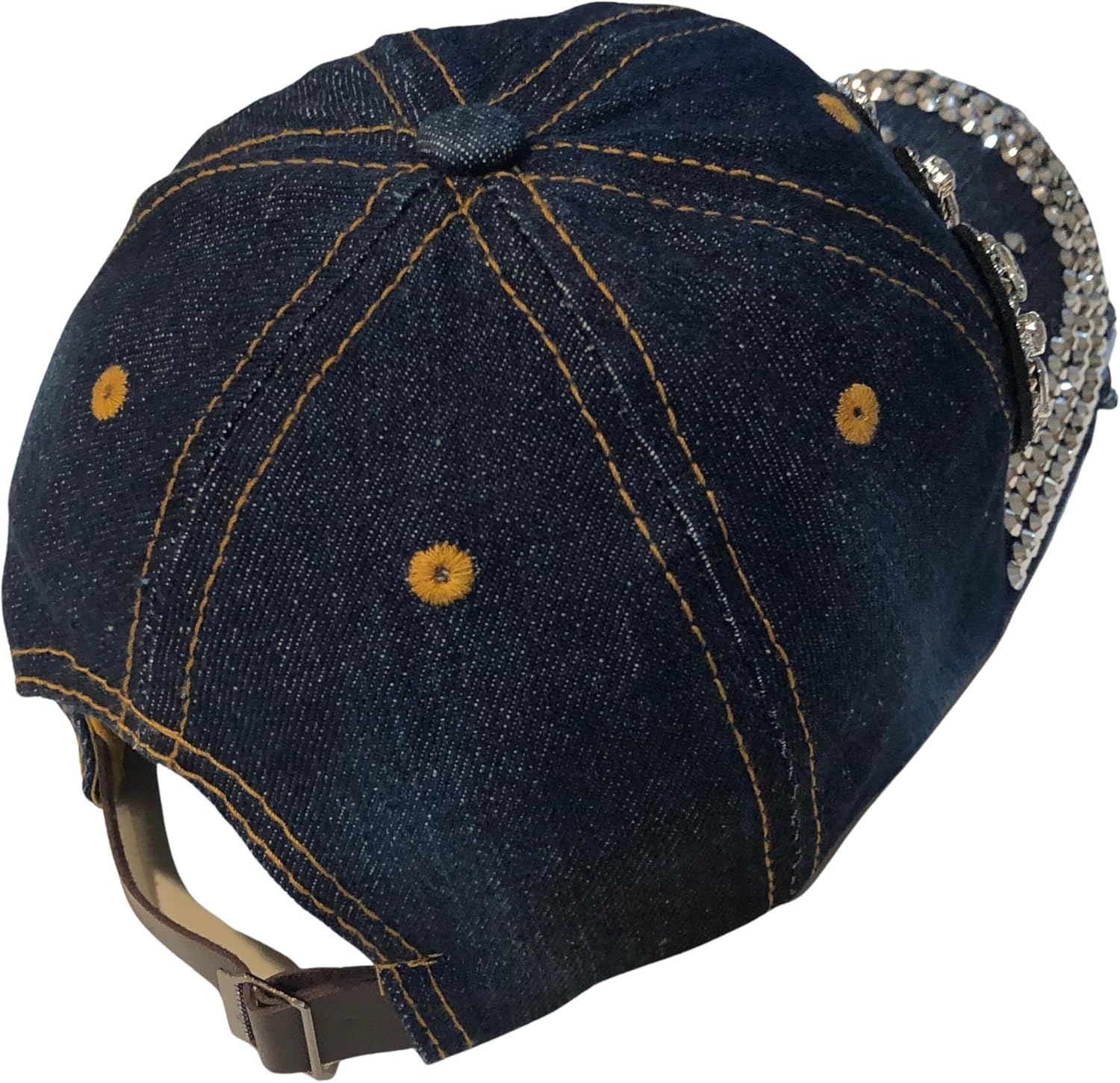 Popfizzy Womens Rhinestone Denim and Diamonds Hat, Bling Gifts, Bedazzled Mom Hat, Fun Baseball Cap Trendy - Image 9