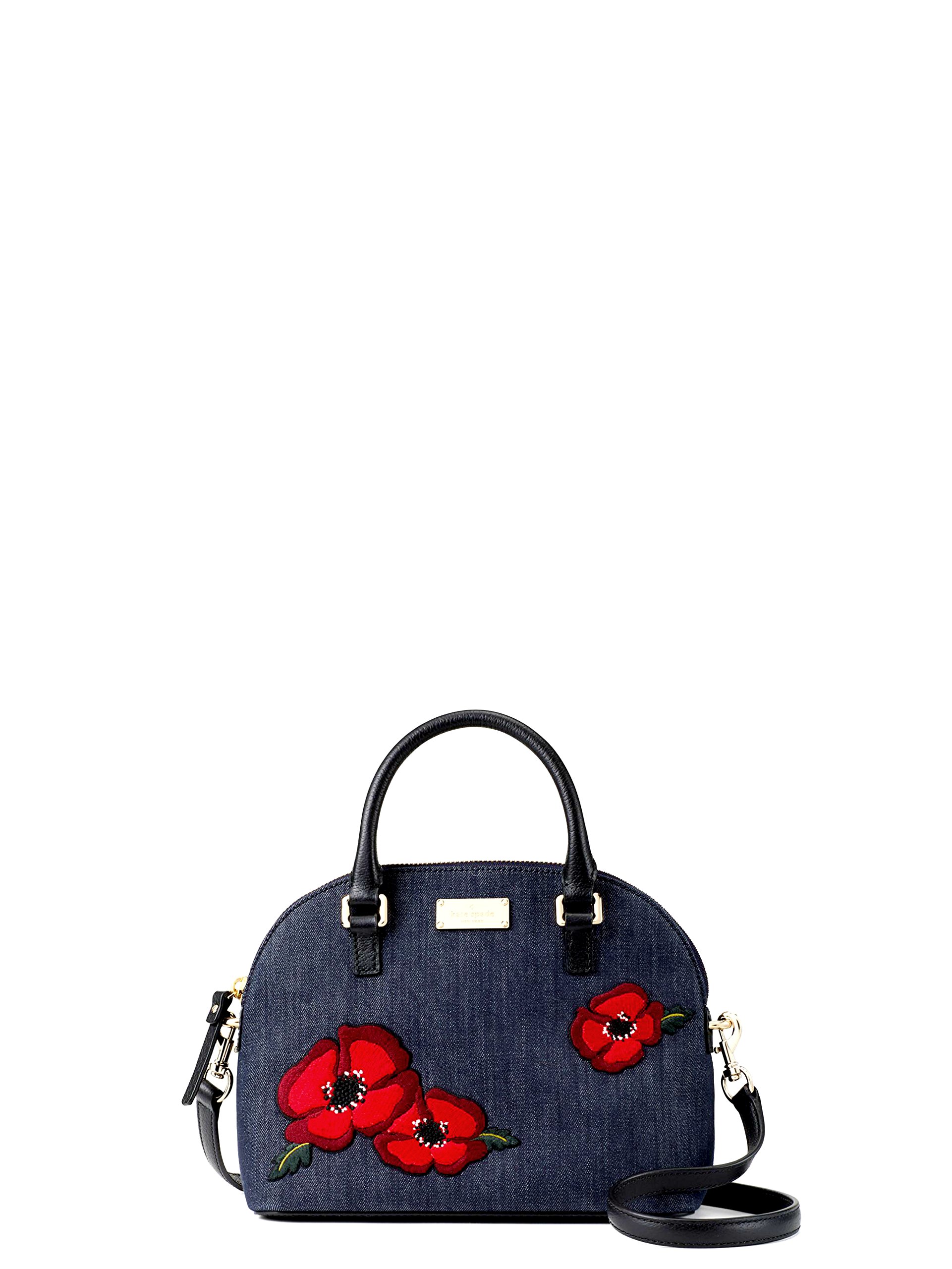 Kate Spade Mini Carli Grove Street Poppy Denim Shoulder Womens