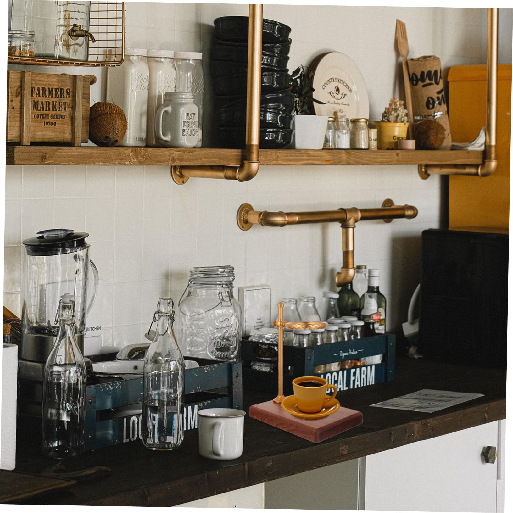 1pieza Soporte De Filtro De Café Base De Sólida Soporte Para Goteo De Café Creativo Rack De Filtros Para Hogar y Tiendas Diseño Elegante